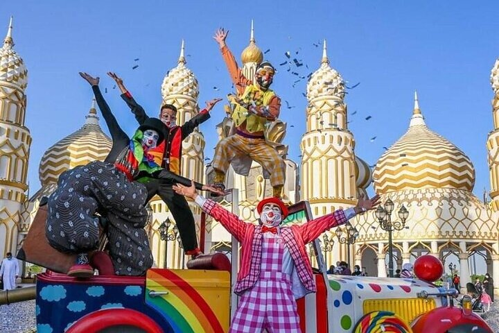 Immerse yourself in the joyous spirit of Global Village where lively performances and colorful festivities come together offering a delightful blend of culture entertainment and unforgettable experiences.